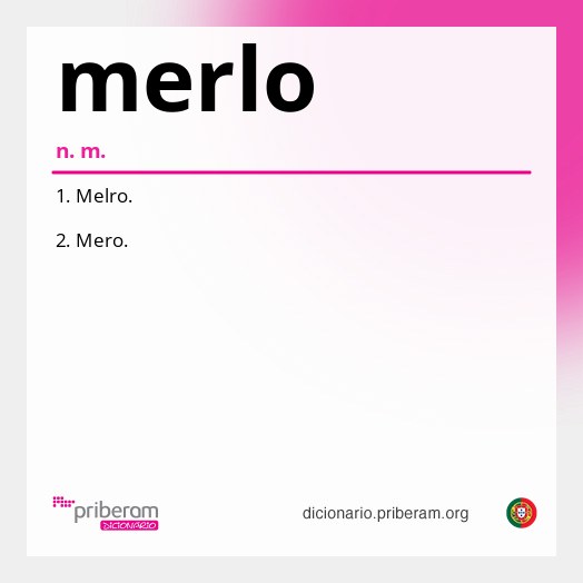 Significado de merlo