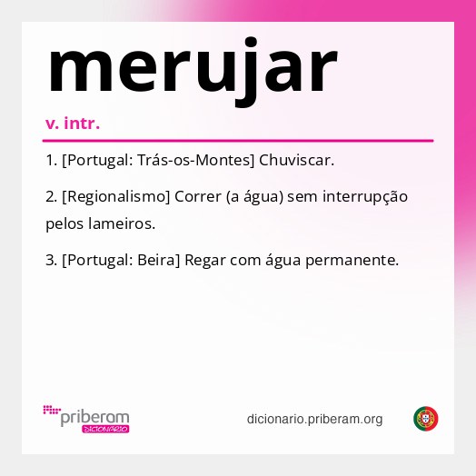 Significado de merujar