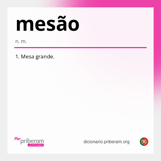 Significado de mesão