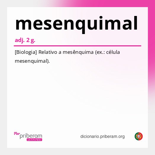 Significado de mesenquimal