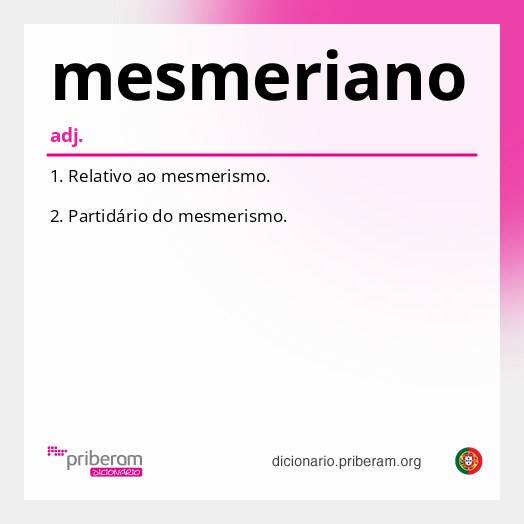 Significado de mesmeriano