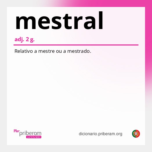 Significado de mestral