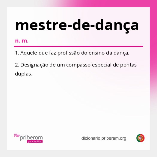 Significado de mestre-de-dança
