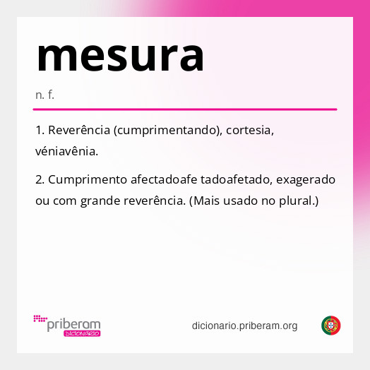 Significado de mesura