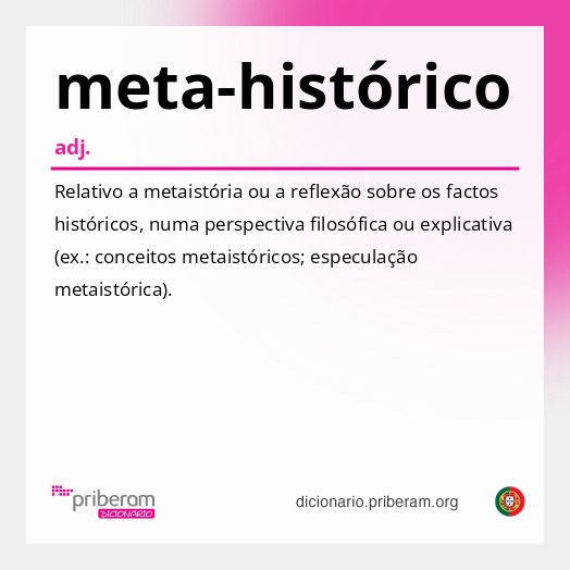 Significado de meta-histórico
