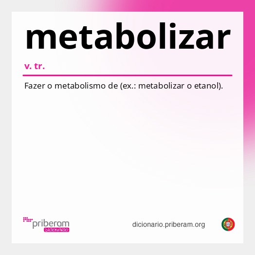 Significado de metabolizar
