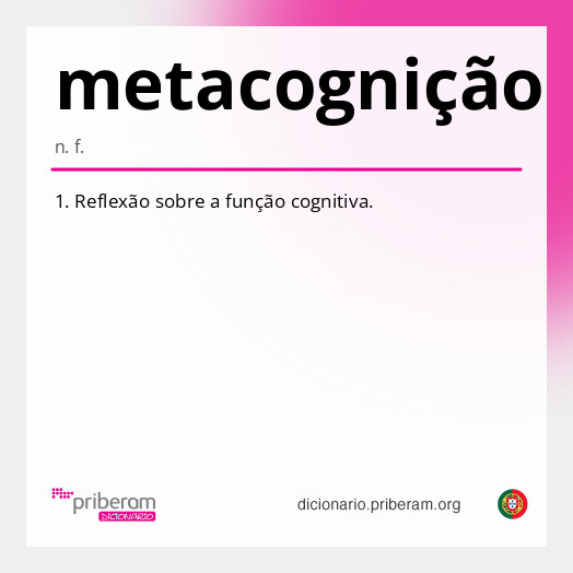 Significado de metacognição