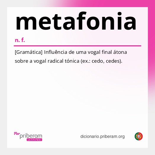 Significado de metafonia
