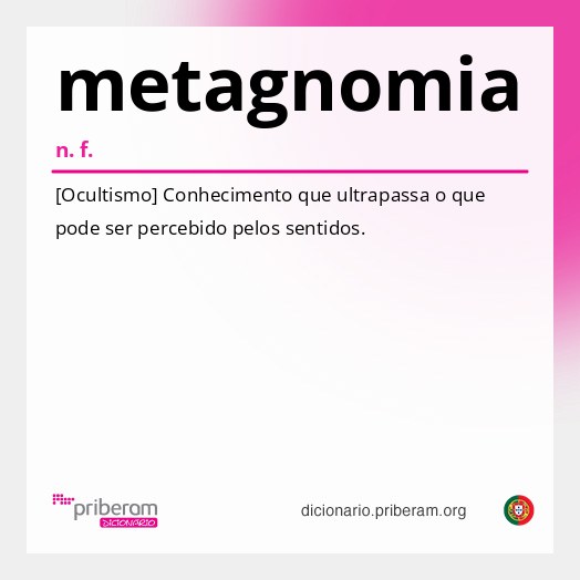 Significado de metagnomia