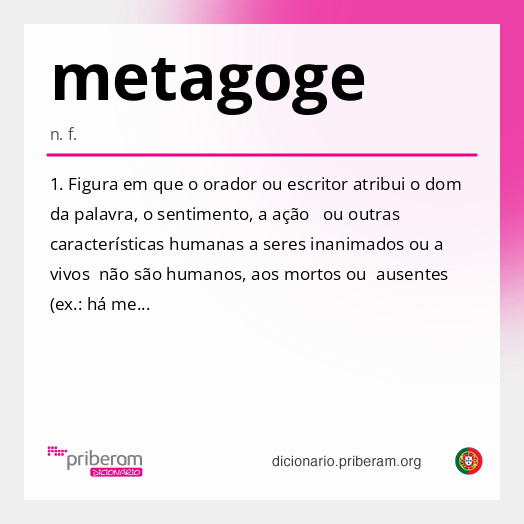 Significado de metagoge
