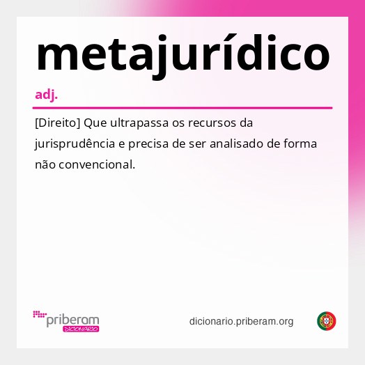 Significado de metajurídico