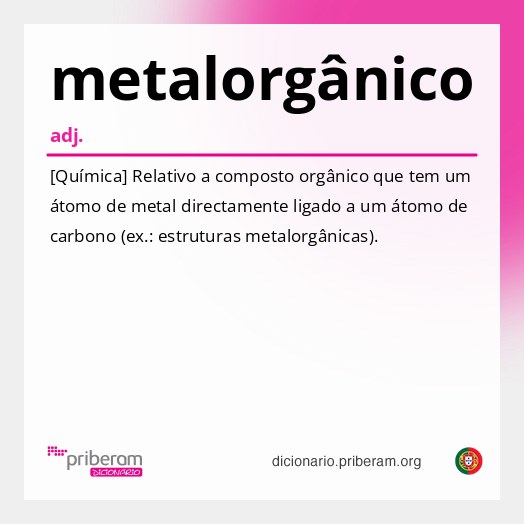 Significado de metalorgânico