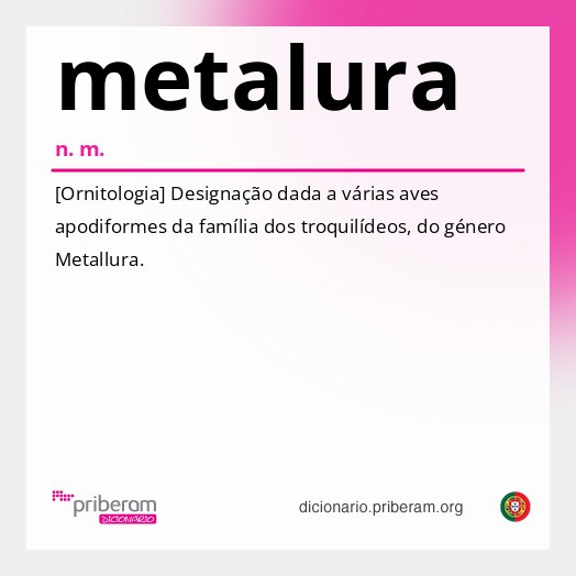 Significado de metalura