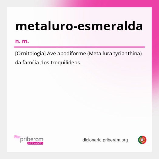 Significado de metaluro-esmeralda