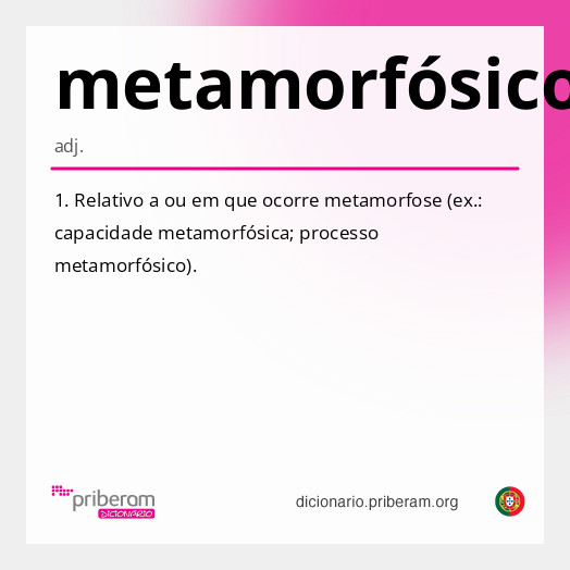 Significado de metamorfósico