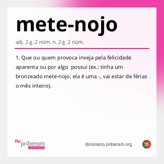 Significado de mete-nojo