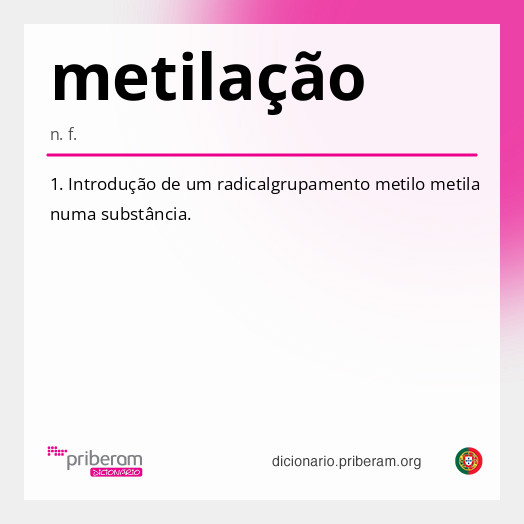 Significado de metilação
