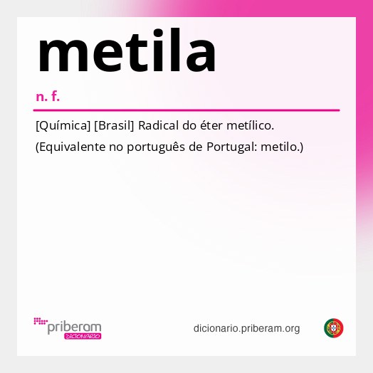 Significado de metila
