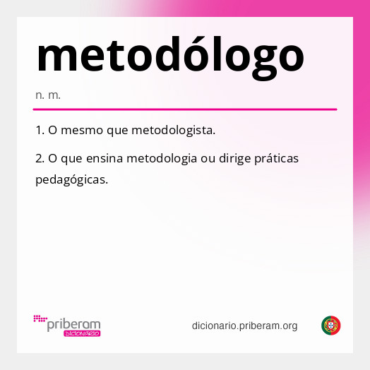 Significado de metodólogo