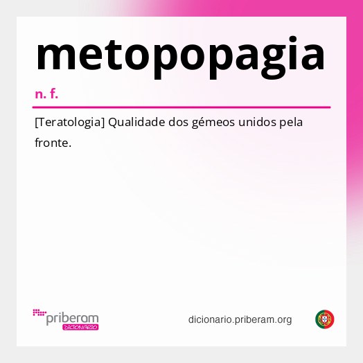 Significado de metopopagia