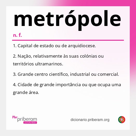 Significado de metrópole
