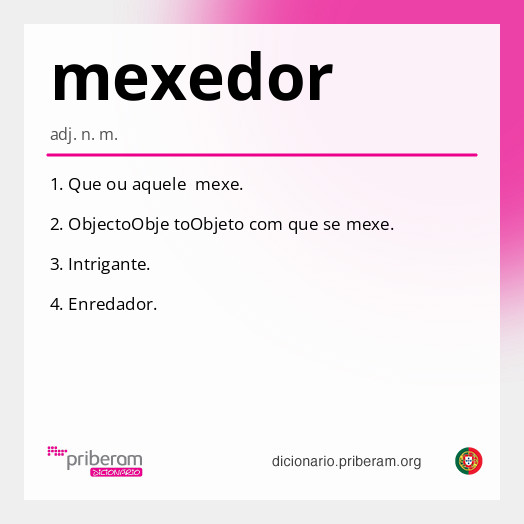 Significado de mexedor