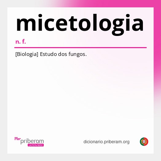 Significado de micetologia