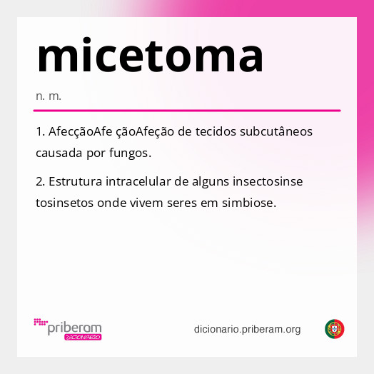Significado de micetoma