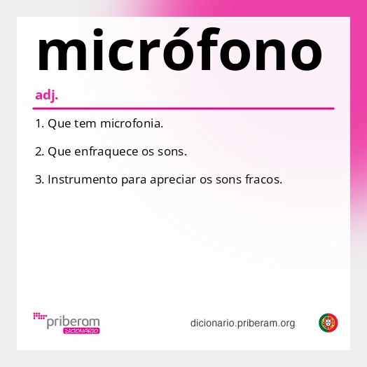 Significado de micrófono