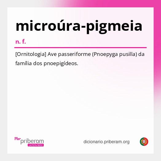 Significado de microúra-pigmeia