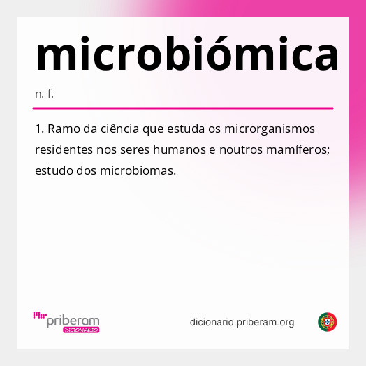 Significado de microbiómica
