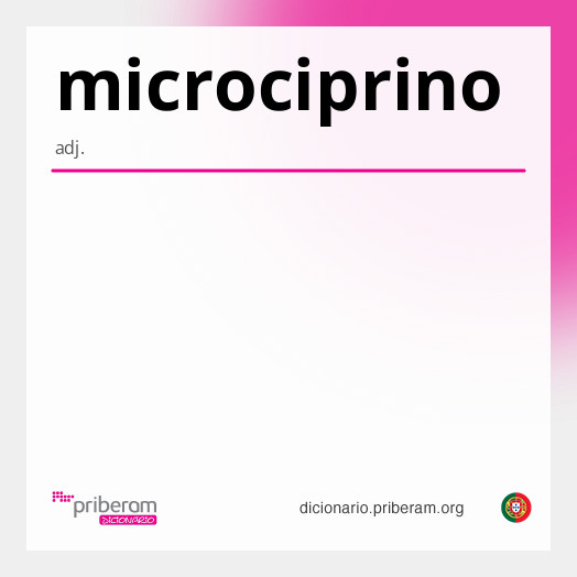 Significado de microciprino