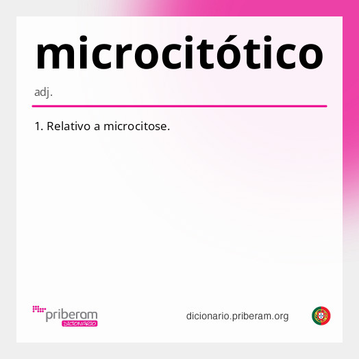 Significado de microcitótico