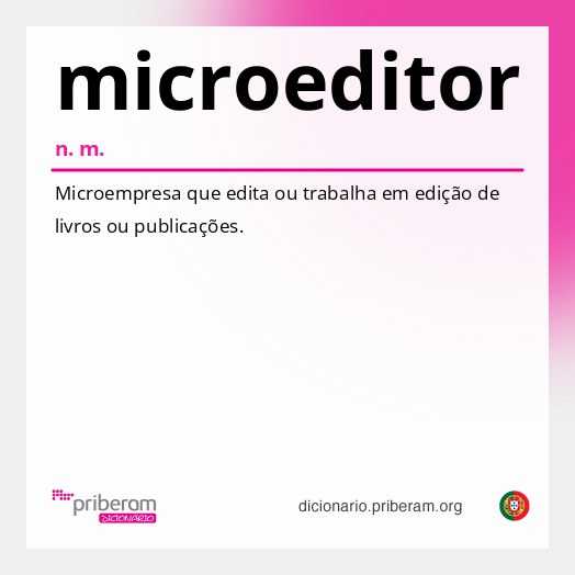 Significado de microeditor