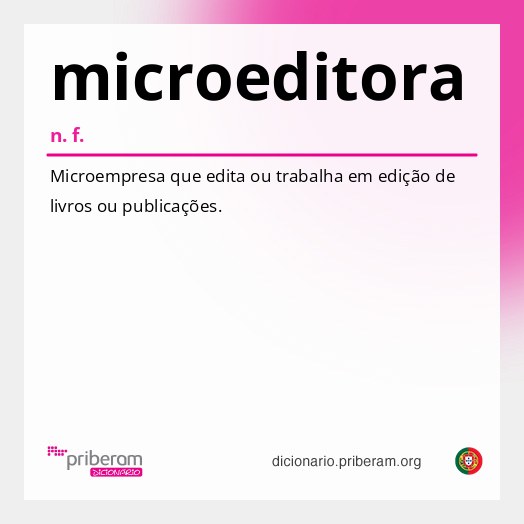 Significado de microeditora