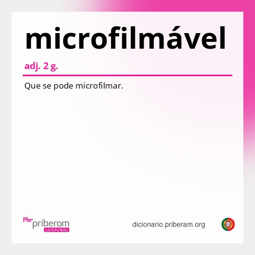 Significado de microfilmável