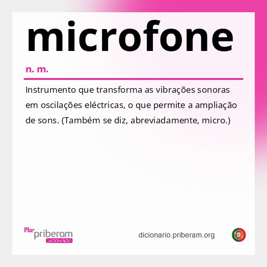 Significado de microfone