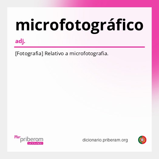 Significado de microfotográfico