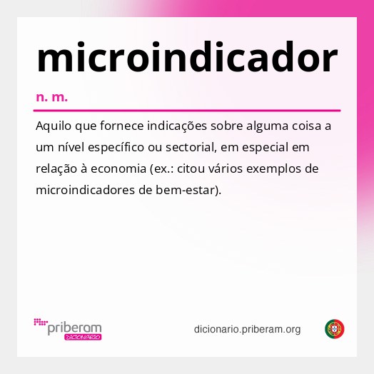 Significado de microindicador