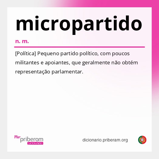 Significado de micropartido