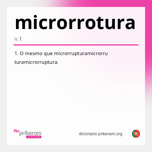 Significado de microrrotura