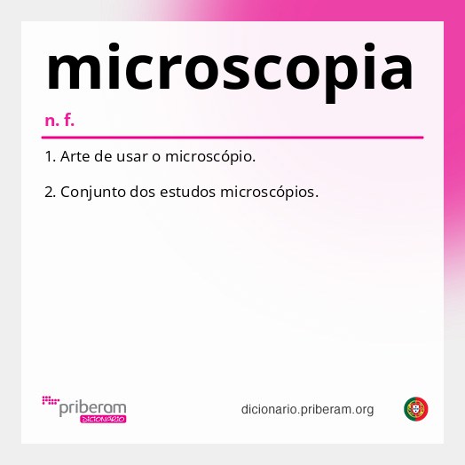 Significado de microscopia