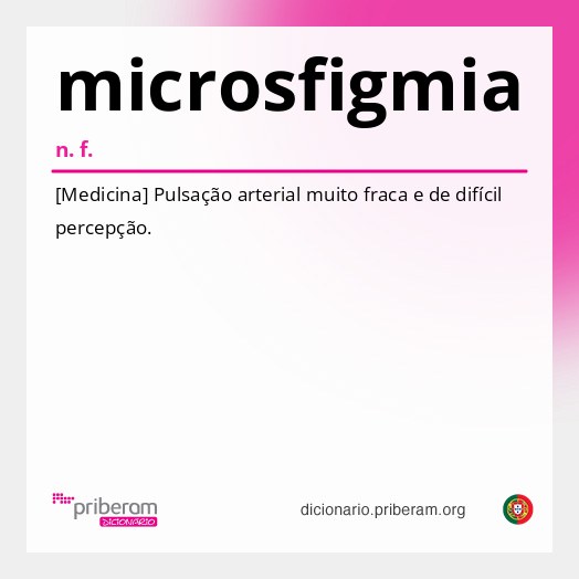 Significado de microsfigmia