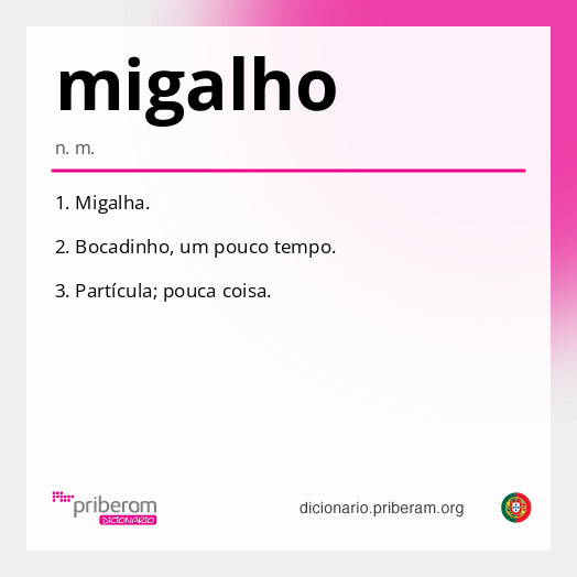 Significado de migalho