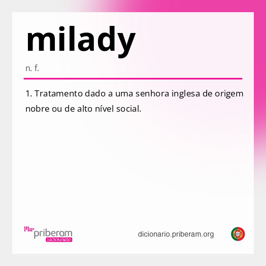 Significado de milady