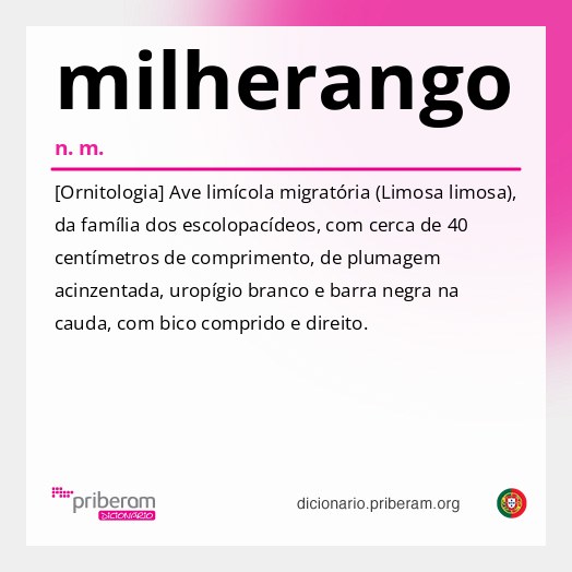 Significado de milherango
