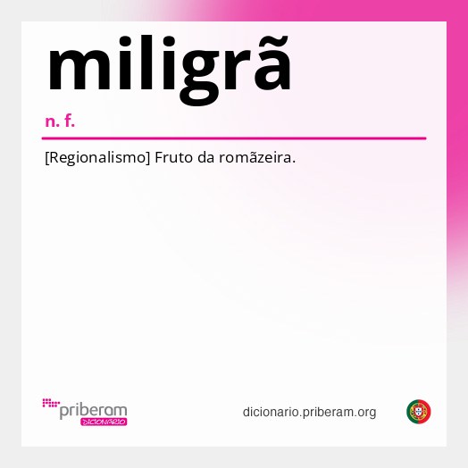 Significado de miligrã
