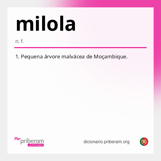 Significado de milola