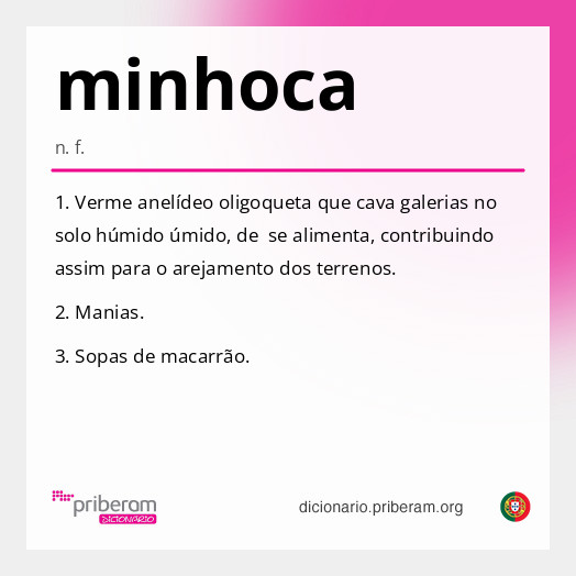 Significado de minhoca