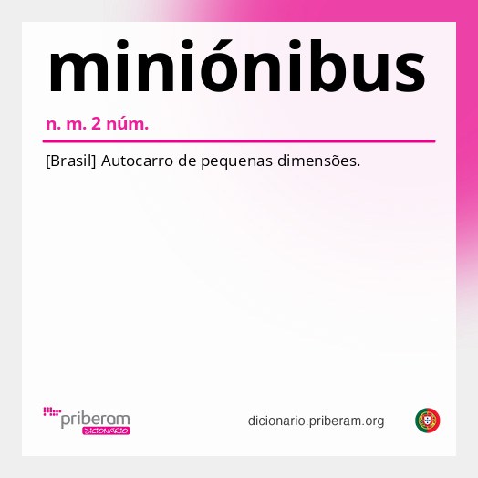 Significado de miniónibus